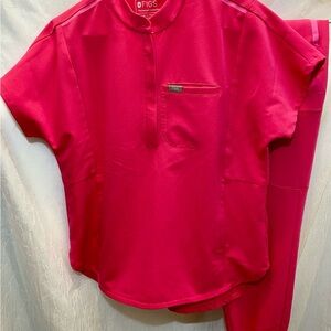 Figs scrub set. Size small top and bottom in “shocking pink’